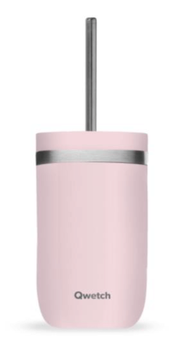 Qwetch Cold cup isotherm inox pastel roze 470ml
